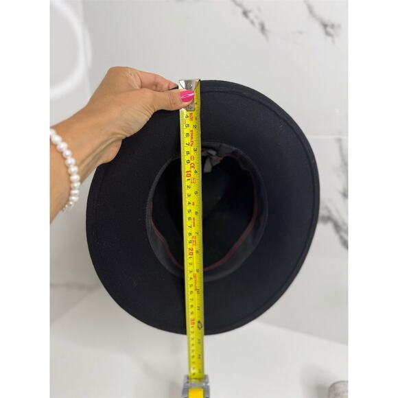 Cabela Vintage Black Fedora Hat Unisex Adults Size M Solid Wool Felt - Picture 6 of 6